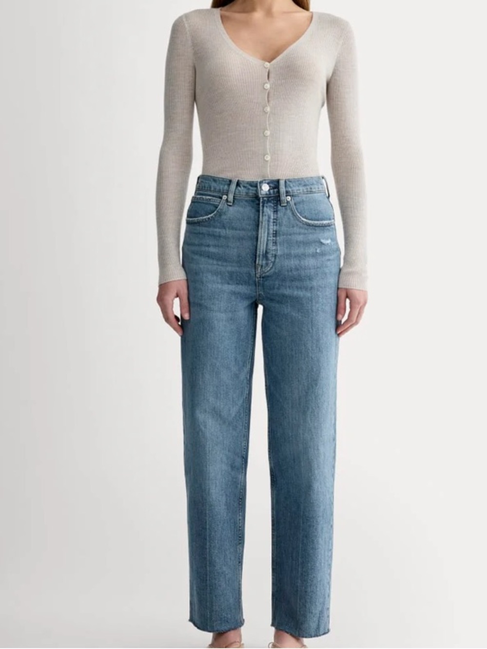 EVERLANE The Way High Jean light blue denim jeans (Long)